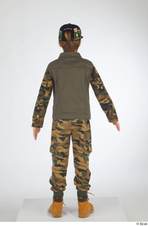  Novel beige workers shoes camo jacket camo trousers caps  hats casual dressed standing whole body 0005.jpg